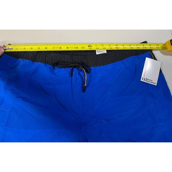 Sports Illustrated Mens Volley Swim Trunks XXL Sapphire Glow 9" Quick Dry Polyes - Picture 3 of 14
